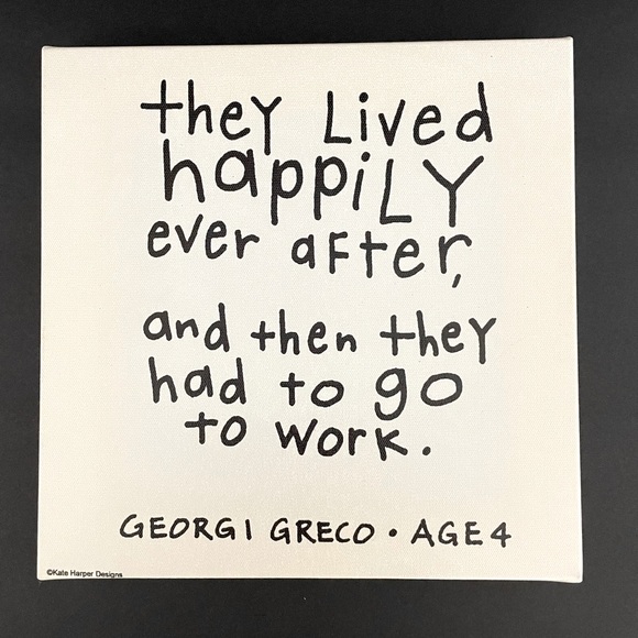 kate harper designs Other - KATE HARPER DESIGNS White and Black Kids Quotes Canvas Wall Art